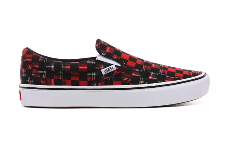 Vans Comfycush Slip-On 'Plaid Checkerboard - Red' VN0A3WMDTG7