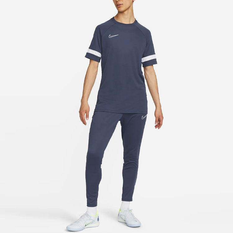 Nike Colorblock Running Training Soccer/Football Sports Pants Blue CW6123-437