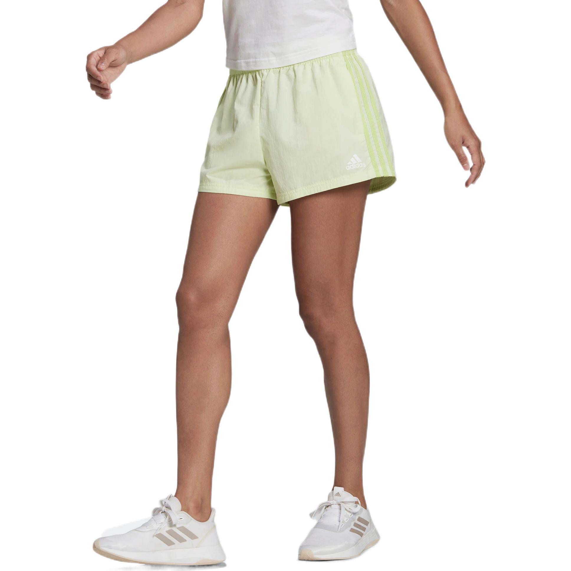 (WMNS) adidas Essentials 3-Stripes Woven Shorts Asia Sizing 'Green' HE9346