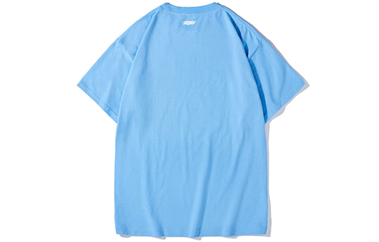 PJs Vigor Multi-Color Pattern Printing Short Sleeve Unisex Blue 20SSTS10314-P