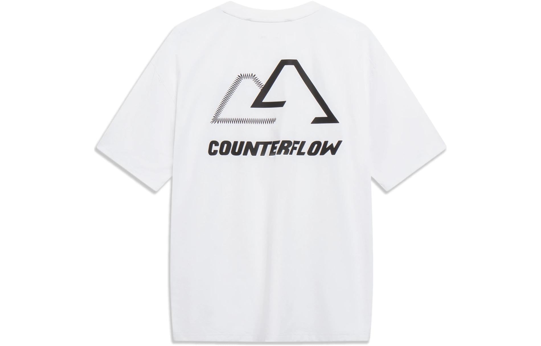 Li-Ning Counterflow Graphic T-shirt 'White' AHST541-1