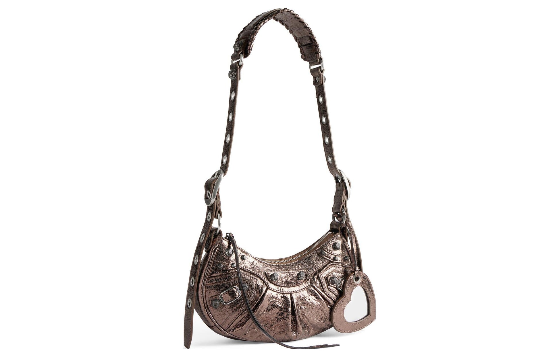(WMNS) Balenciaga Le Cagole Xs Shoulder Bag Metallized 'Brown' 6713090GT3Y2564