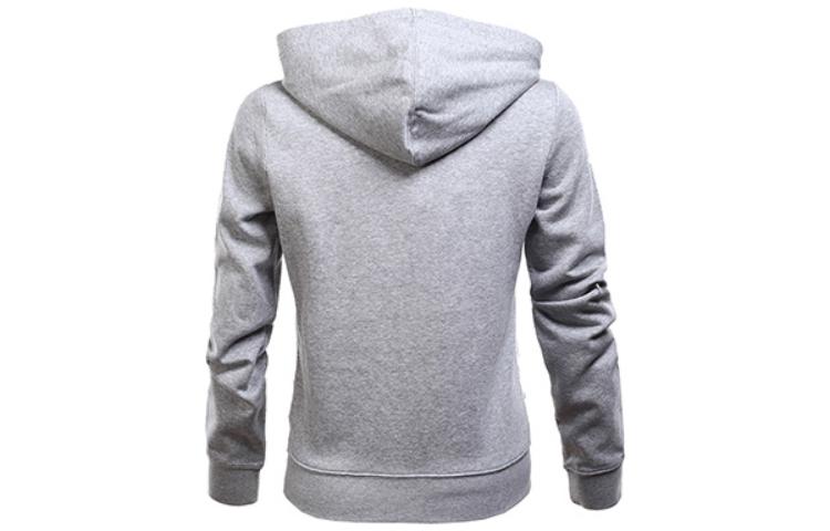 (WMNS) Nike Logo Full Zip Hooded Jacket 'Grey Red' 872040-063