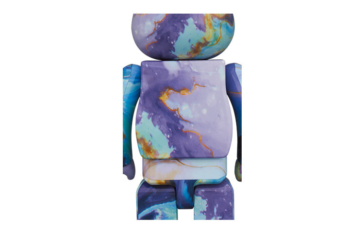 BE@RBRICK marble 400% 'Blue Purple' 4530956592930