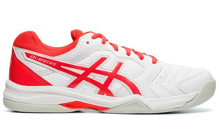 (WMNS) ASICS Gel-Dedicate 6 Indoor 'White Red' 1042A074-102