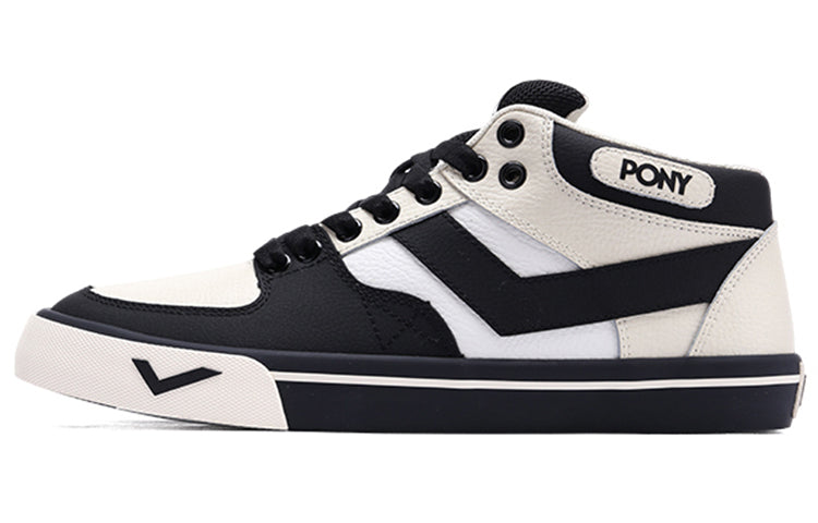 PONY Atop Skateboarding 'White Black' 03M1AT08BE