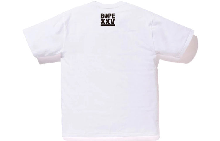 BAPE XXV Cities Camo Ape Head White/Blue 25 Tee BAPE-SS18-060