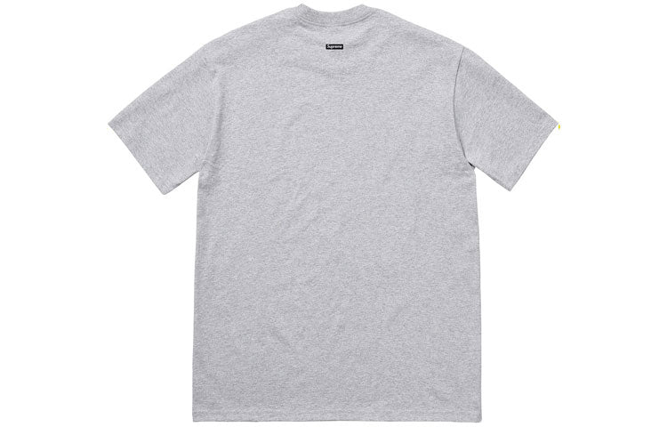 Supreme FW18 Marvin Gaye Tee Heather Grey Character Printing Short Sleeve Unisex Gray T-Shirt SUP-FW18-1187