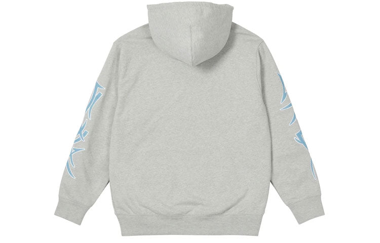 PALACE Labyrinth Hood Grey Marl Large Logo Pocket Unisex Gray P20CS170