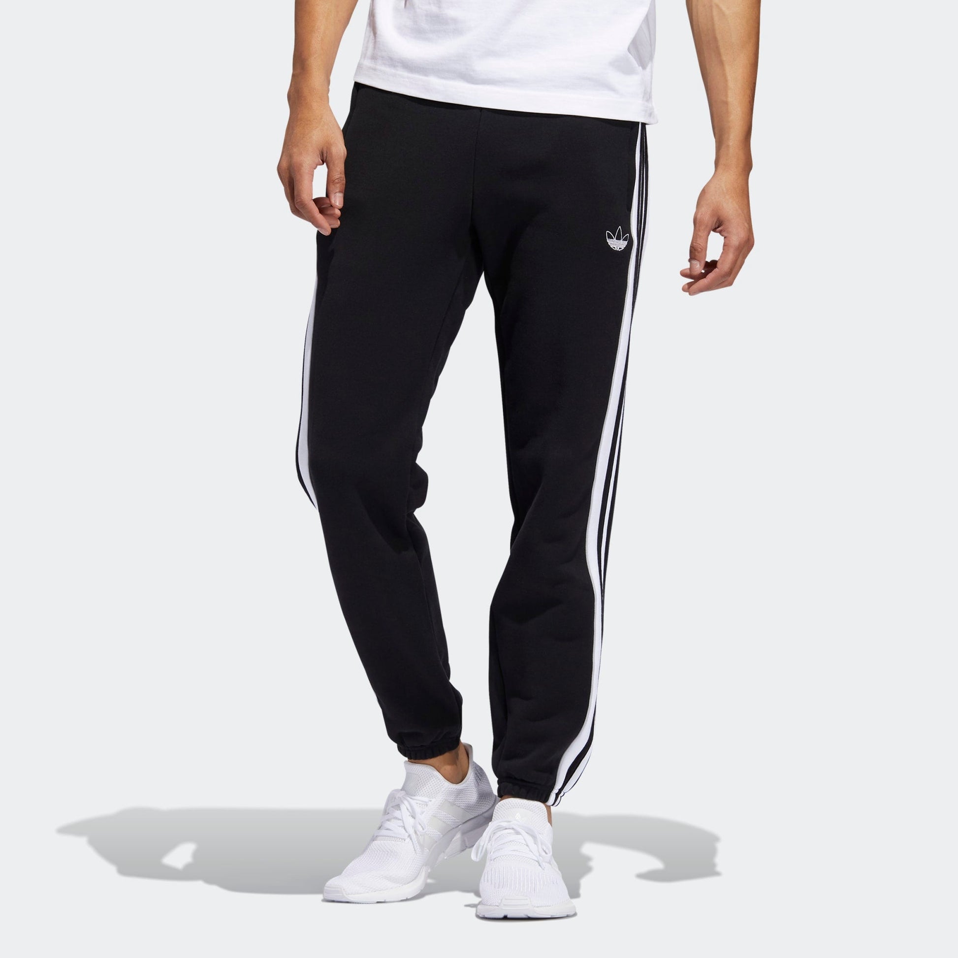 adidas originals 3-Stripe Panel Sweatpants logo ED6255
