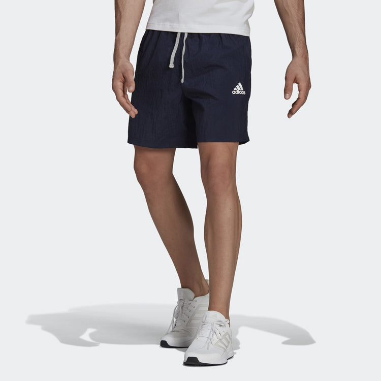 adidas M Favs Q2 Sho Drawstring Loose Sports Shorts Blue GK9595
