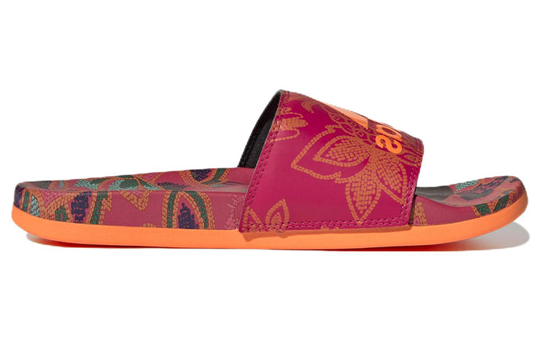 (WMNS) adidas Adilette Comfort Slide 'Floral - Signal Orange' GX4301
