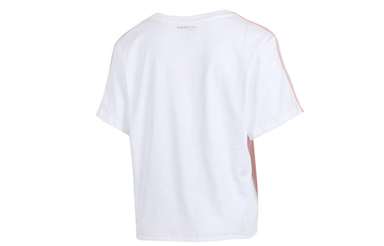 (WMNS) adidas neo BRLV TEE 3 Sports Short Sleeve Pink GK1501
