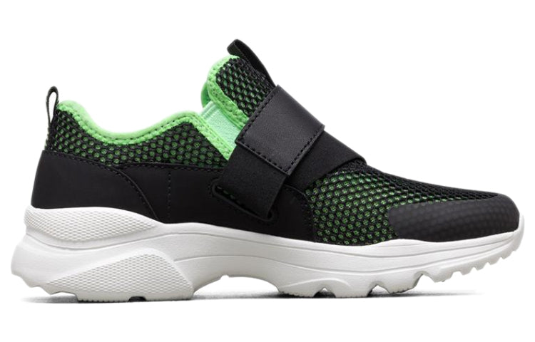 (WMNS) Skechers Bobs Frontier Sports Shoes Black/White/Green 117011-BKMN