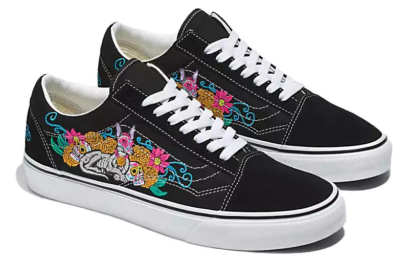 Vans Old Skool Dia De Los Muertos 'Black' VN000D3HBP7