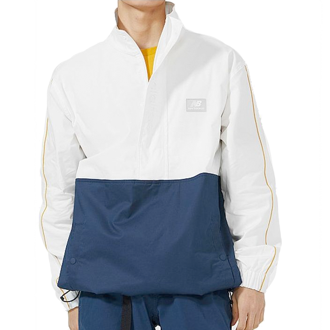 New Balance White Blue Jacket AMJ01562-NGO