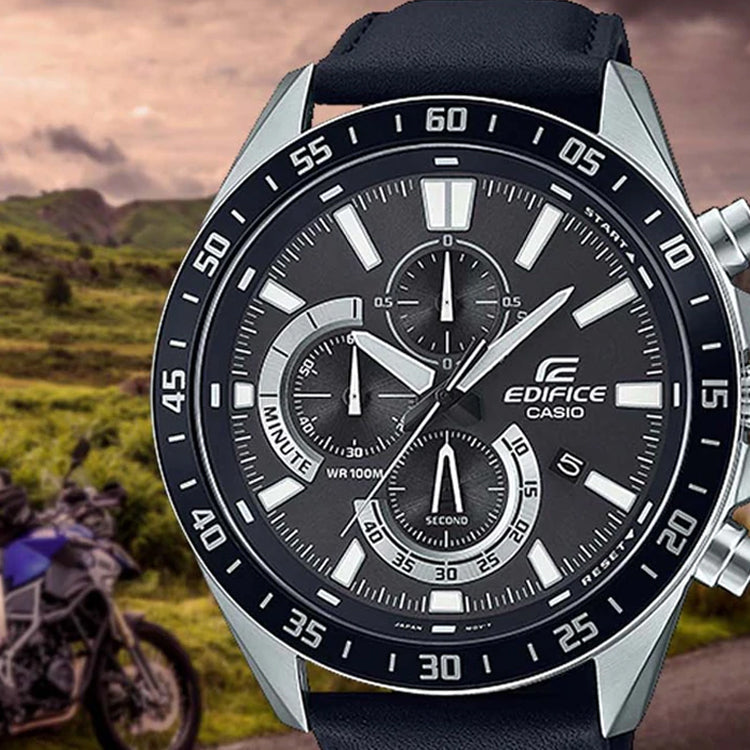Casio Edifice Analog Watch 'Black Metallic Silver' EFV-620L-1AV