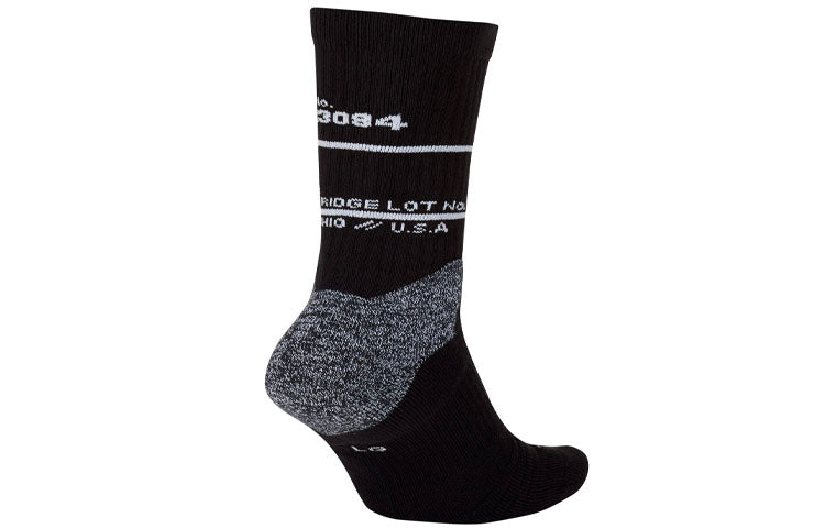 Nike Elite Cushioned Crew Unisex Running Training Gym Socks Unisex 1 Pack Black CK6784-010