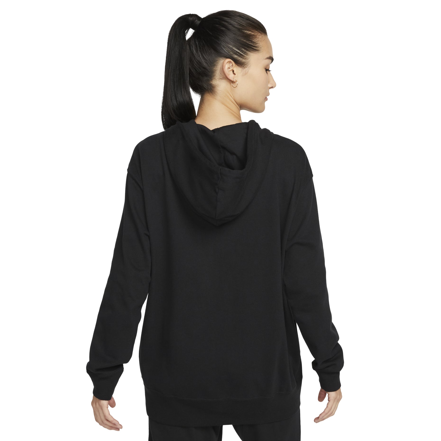(WMNS) Nike Sportswear Oversized Full-Zip Hoodie Jacket 'Black' DM6416-010
