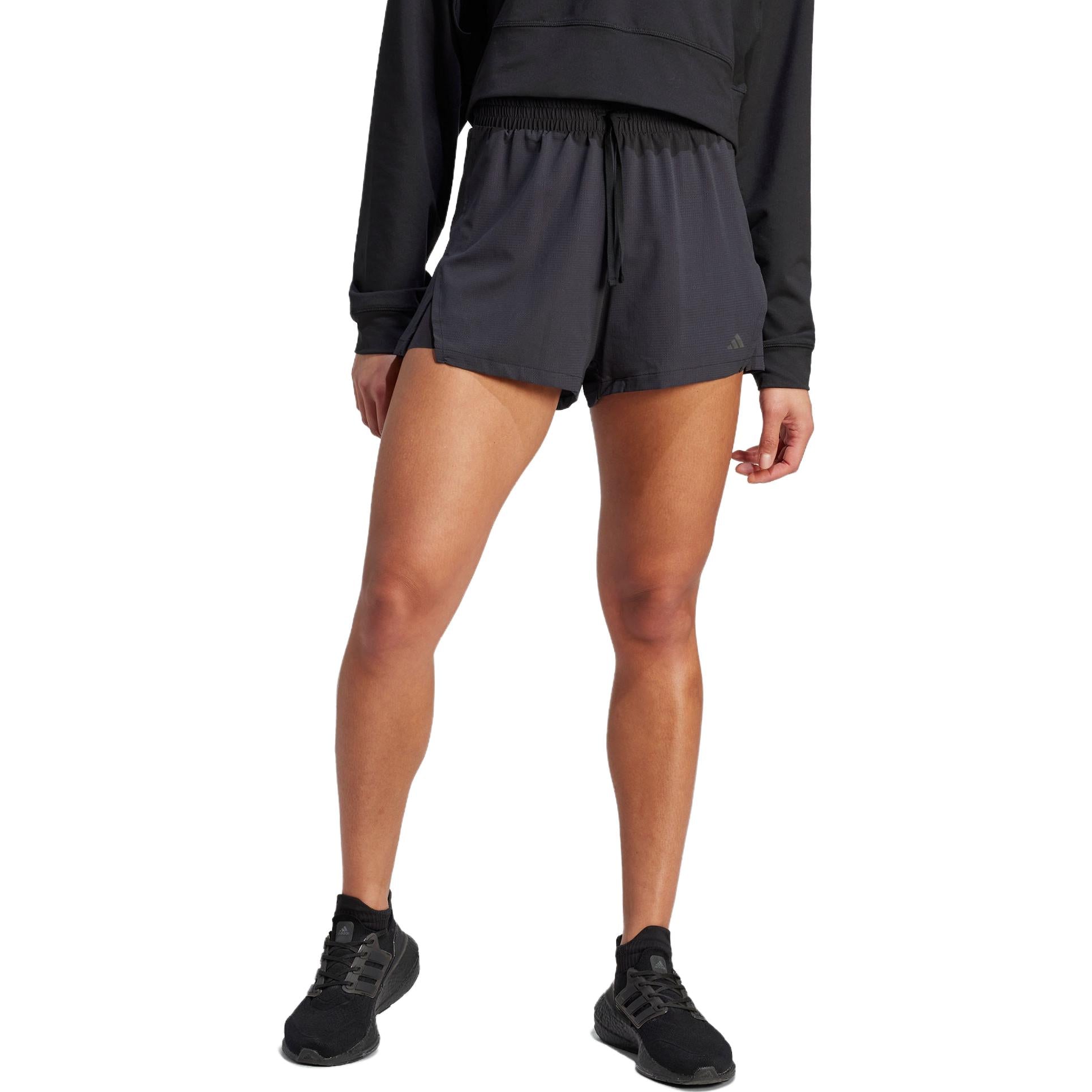 (WMNS) adidas HIIT HEAT.RDY Two-in-One Shorts Asia Sizing 'Black' IL9278