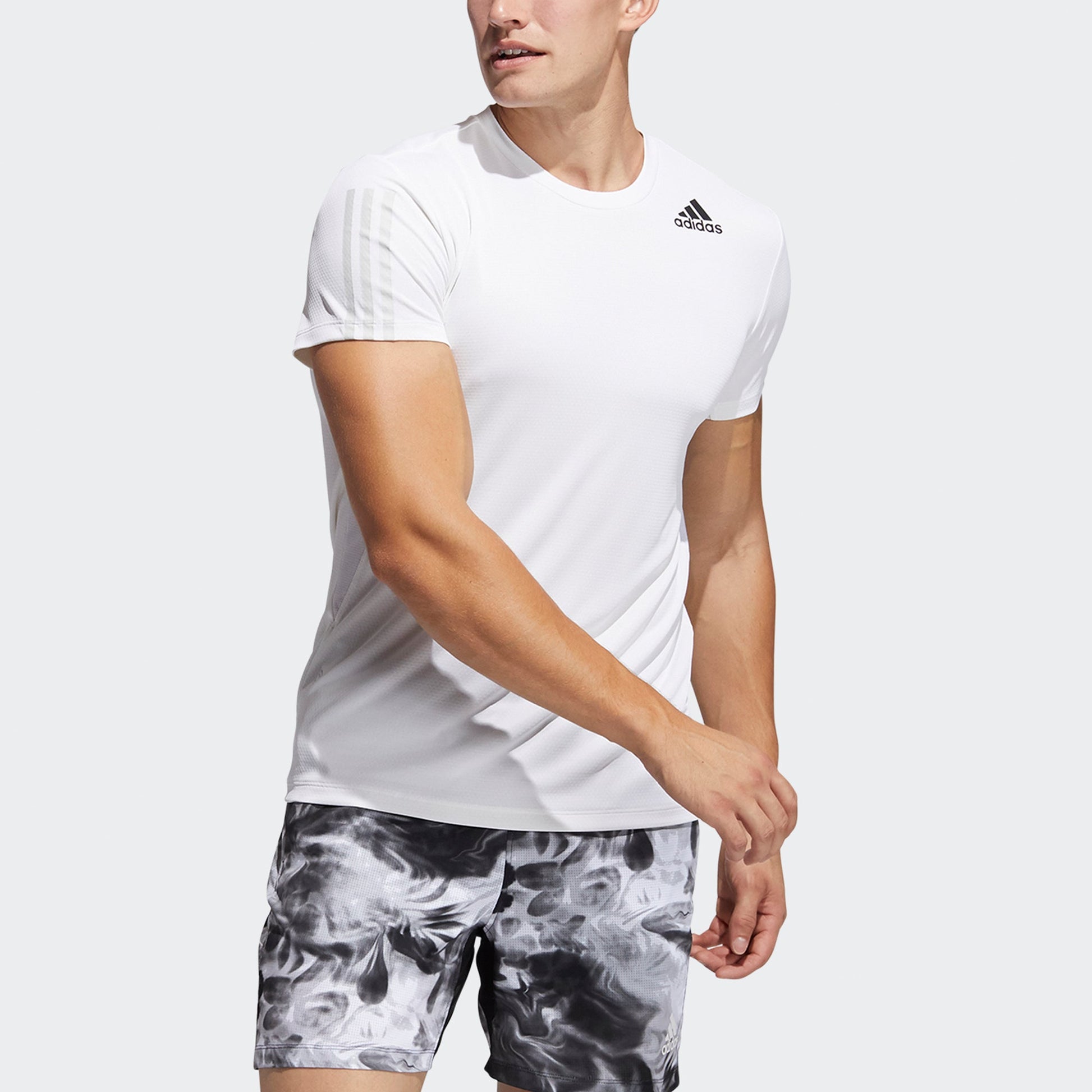 adidas Hrdy 3s Tee Training Sports Short Sleeve White GP7656