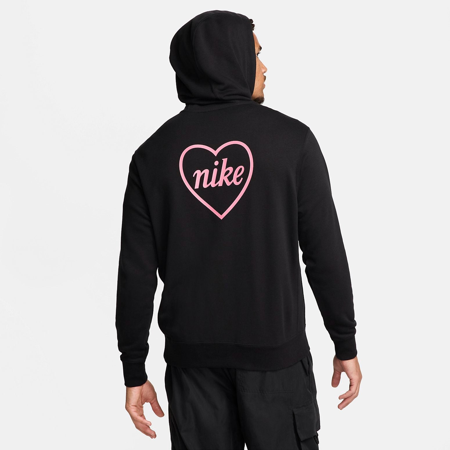 Nike Sportswear Pullover Hoodie 'Black Pinksicle' FZ5200-010