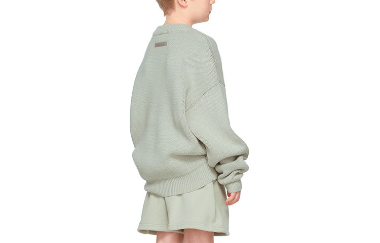 (GS) Fear of God Essentials FW21 Green/Concrete Pullover Sweater FOG-FW21-131