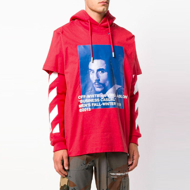 Off-White Diag Bernini LS Tee OMBB042F18192011-RD