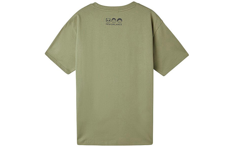 New Balance x Noritake Unisex Logo Round-neck Green AMT02377-OV