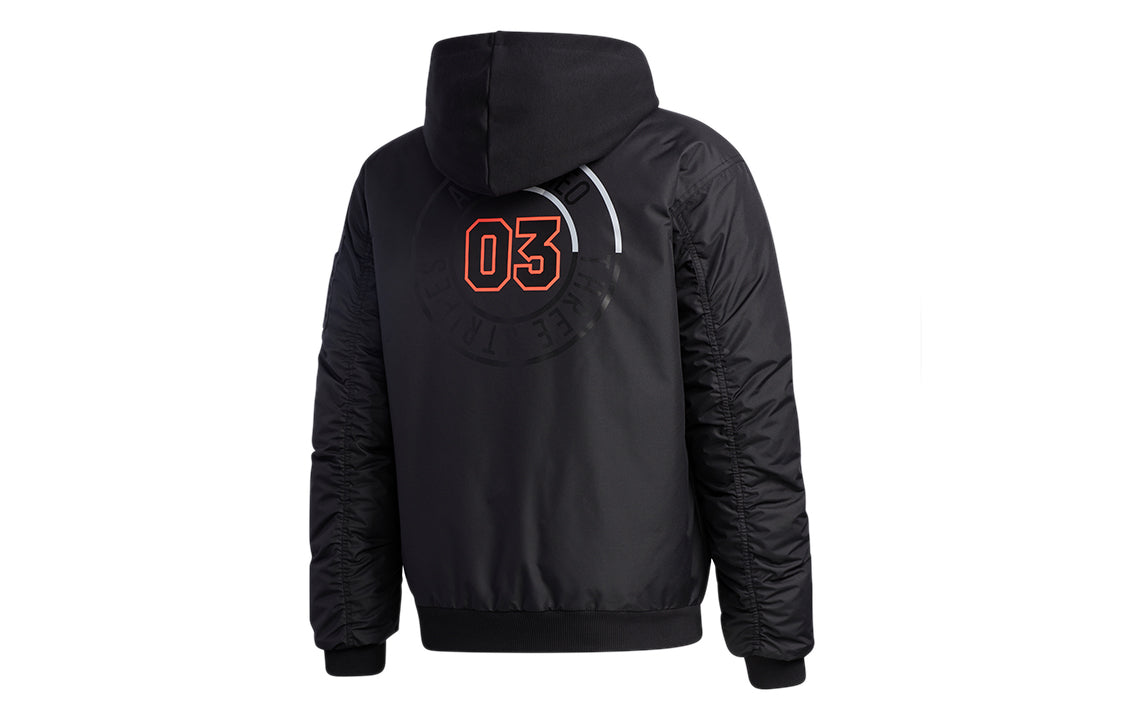 adidas neo M Strt Gr Bmr Stay Warm Sports hooded down Jacket Black GL8518