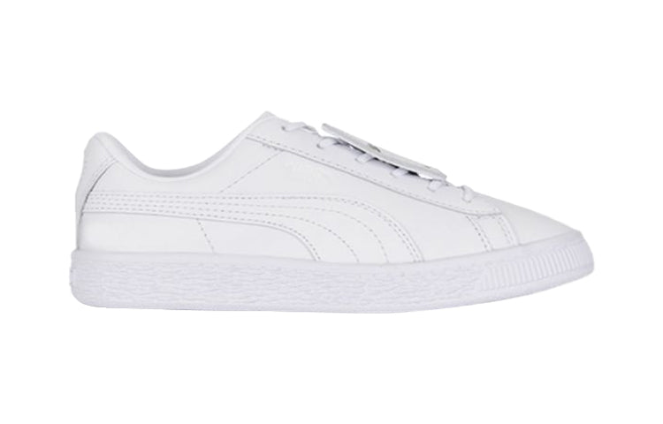 (PS) PUMA Basket Badge Ps Casual Shoes White 370799-01