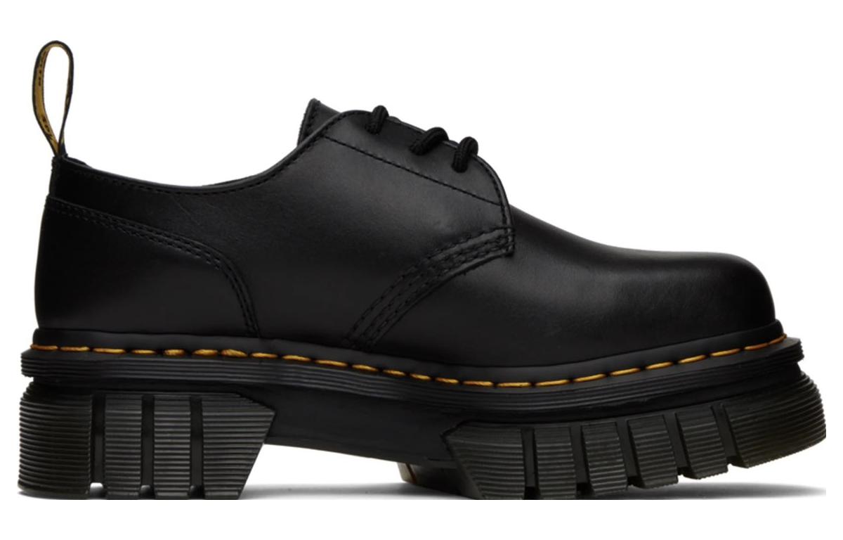 (WMNS) Dr. Martens Audrick JK 'Carbon Black Yellow' 27147001