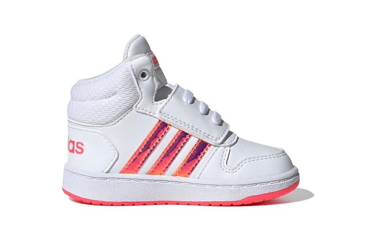 (TD) adidas adidas Hoops 2.0 Mid 'White Pink' FW7609