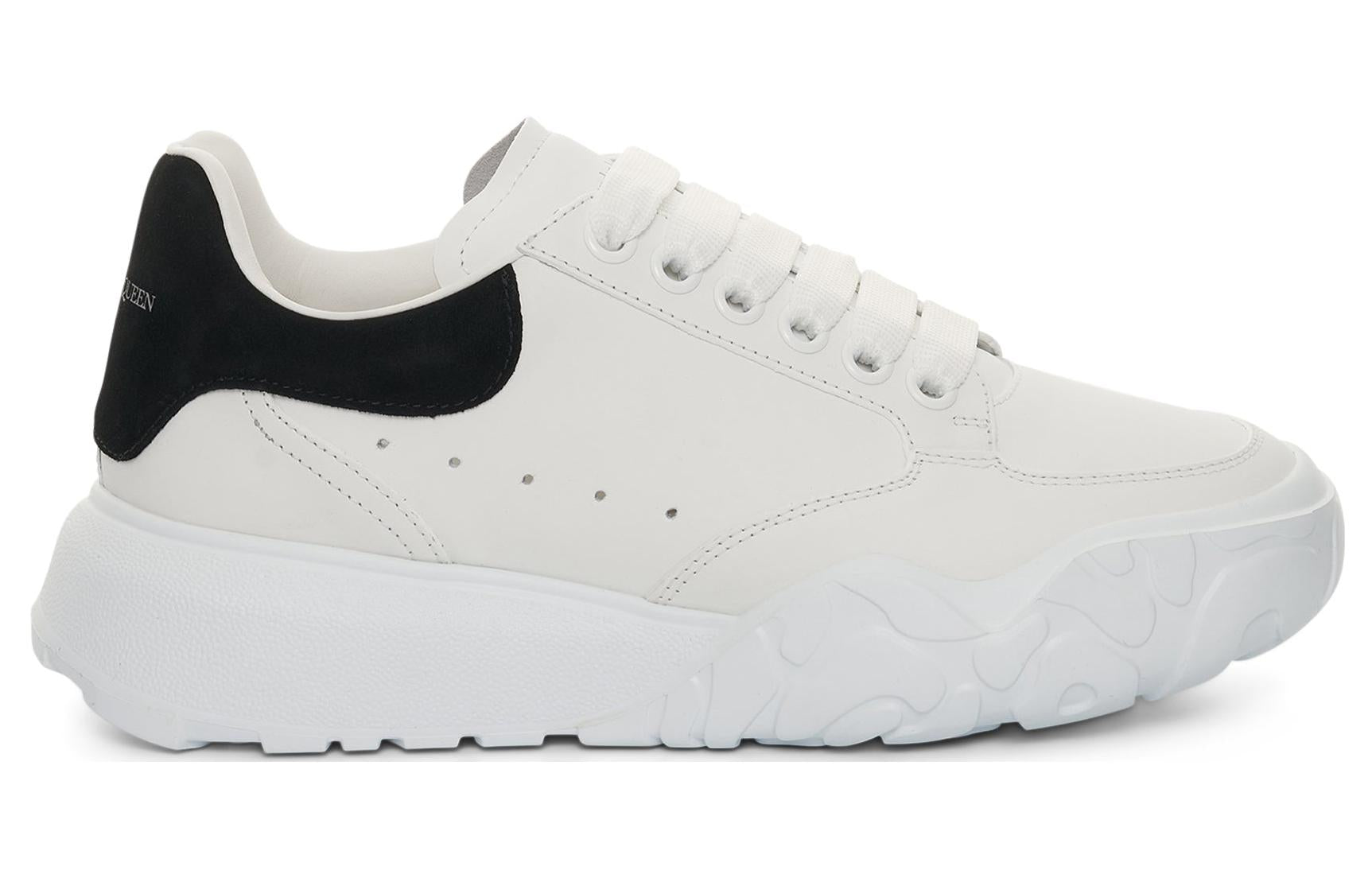(WMNS) Alexander McQueen Oversized Court Trainer 'White Black' 633915WIA9A9061
