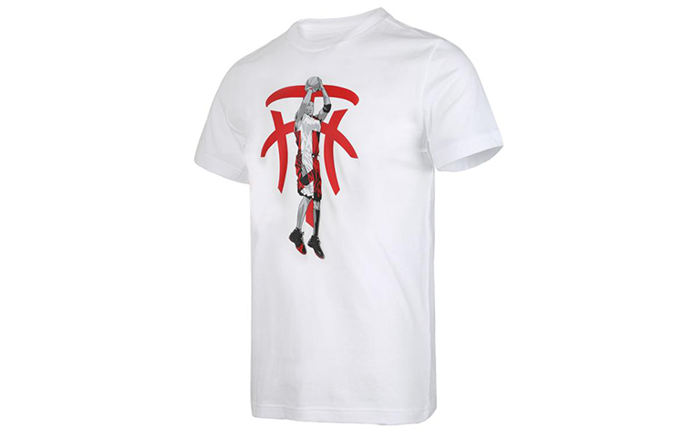 adidas Basketball Sports Round Neck Short Sleeve White DU6438