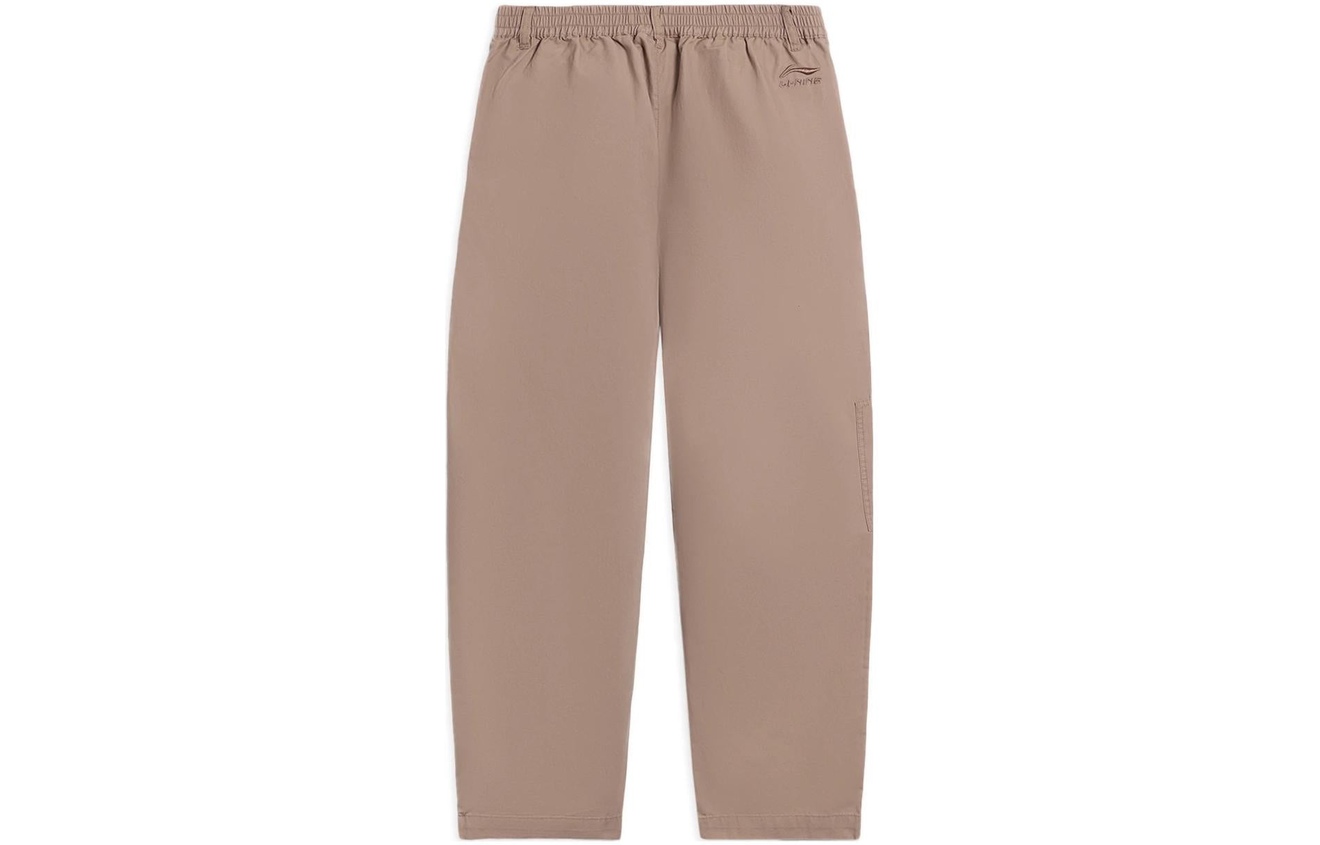 Li-Ning Counterflow Logo Straight Pants 'Brown' AKXS843-2