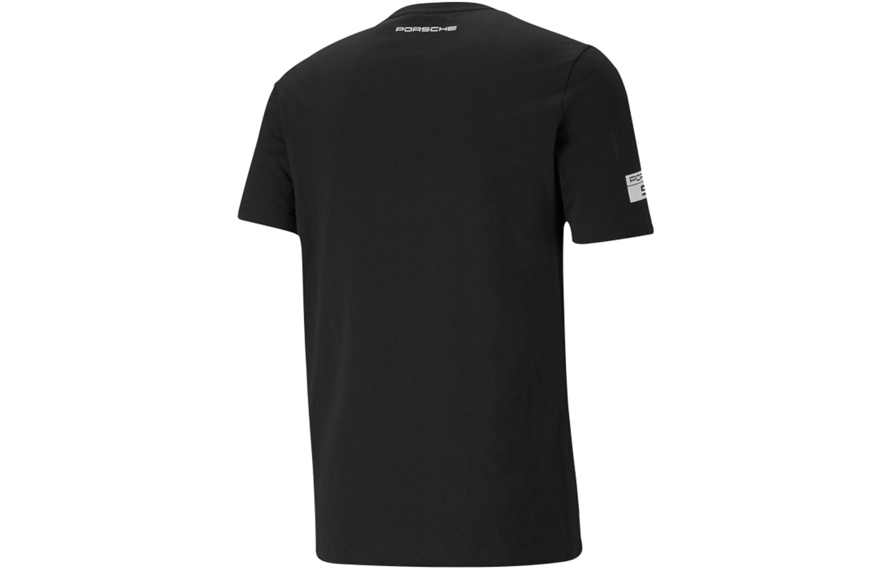 PUMA Pl Graphic Tee Casual Sports Printing Short Sleeve Black 599751-01