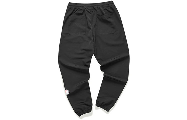 FILA FUSION Printing Loose Casual Sports Woven Long Pants Black T11M112804F-BK