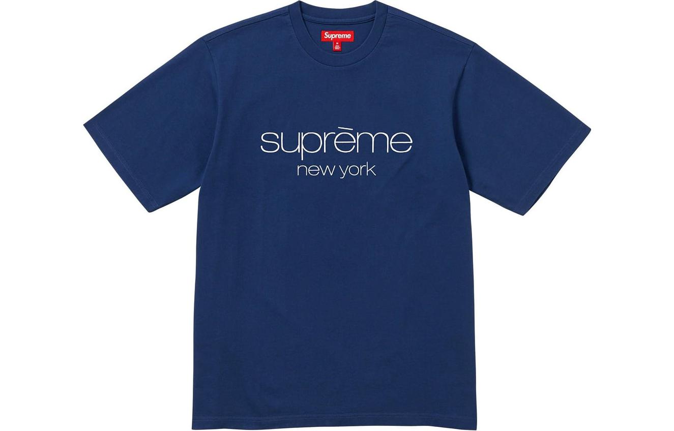 Supreme FW23 Week3 Classic Logo T-shirt 'Navy' SUP-FW23-070