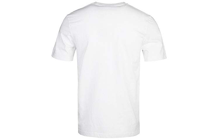 adidas originals Chest Logo Sports Short Sleeve White Green DH5773
