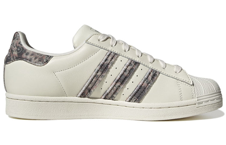 adidas originals Superstar Wear-resistant Non-Slip Casual Skateboarding Shoes Unisex Gray H03415