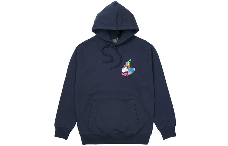 PALACE Max Up Hood Navy Triangle Logo Printing Unisex Navy Blue P20HD038