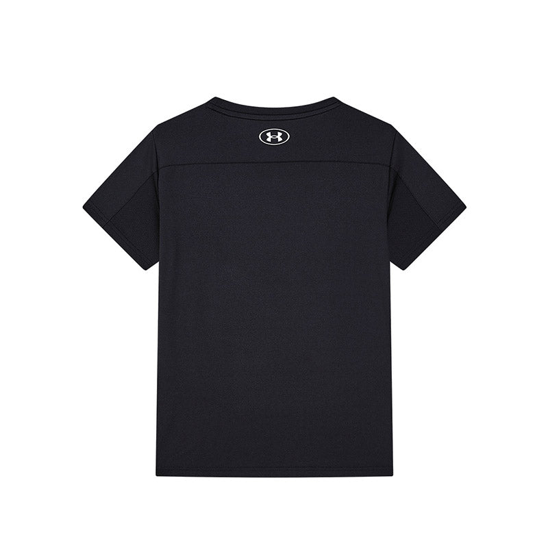 (GS) Under Armour Logo T-Shirt 'Black' 232101998