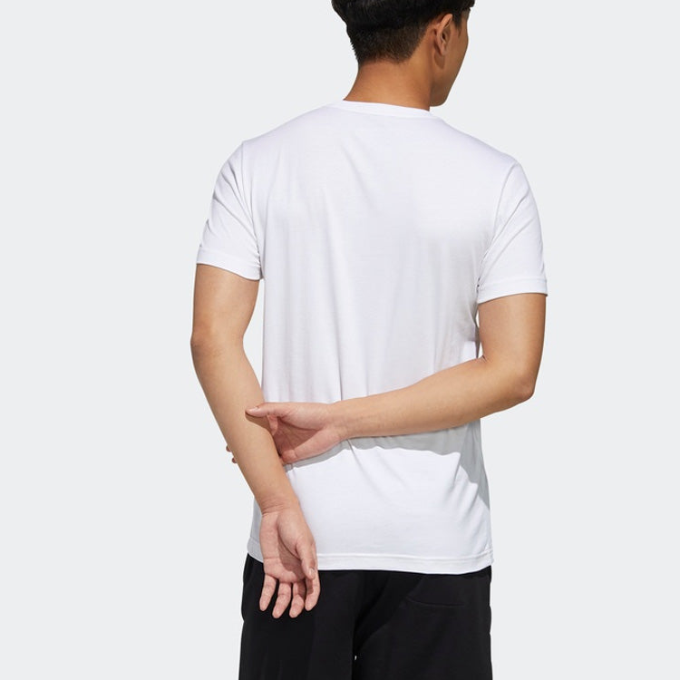 adidas neo M ESNTL LG T 1 Round Neck White FP7389