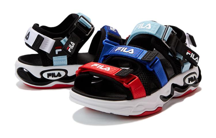 (GS) FILA Lifestyle Sandals 'Black Blue Red' K15B222810P