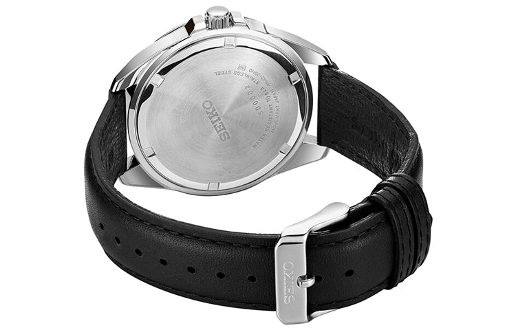 Men's SEIKO White Dial Belt Business Casual Watch SUR213P1