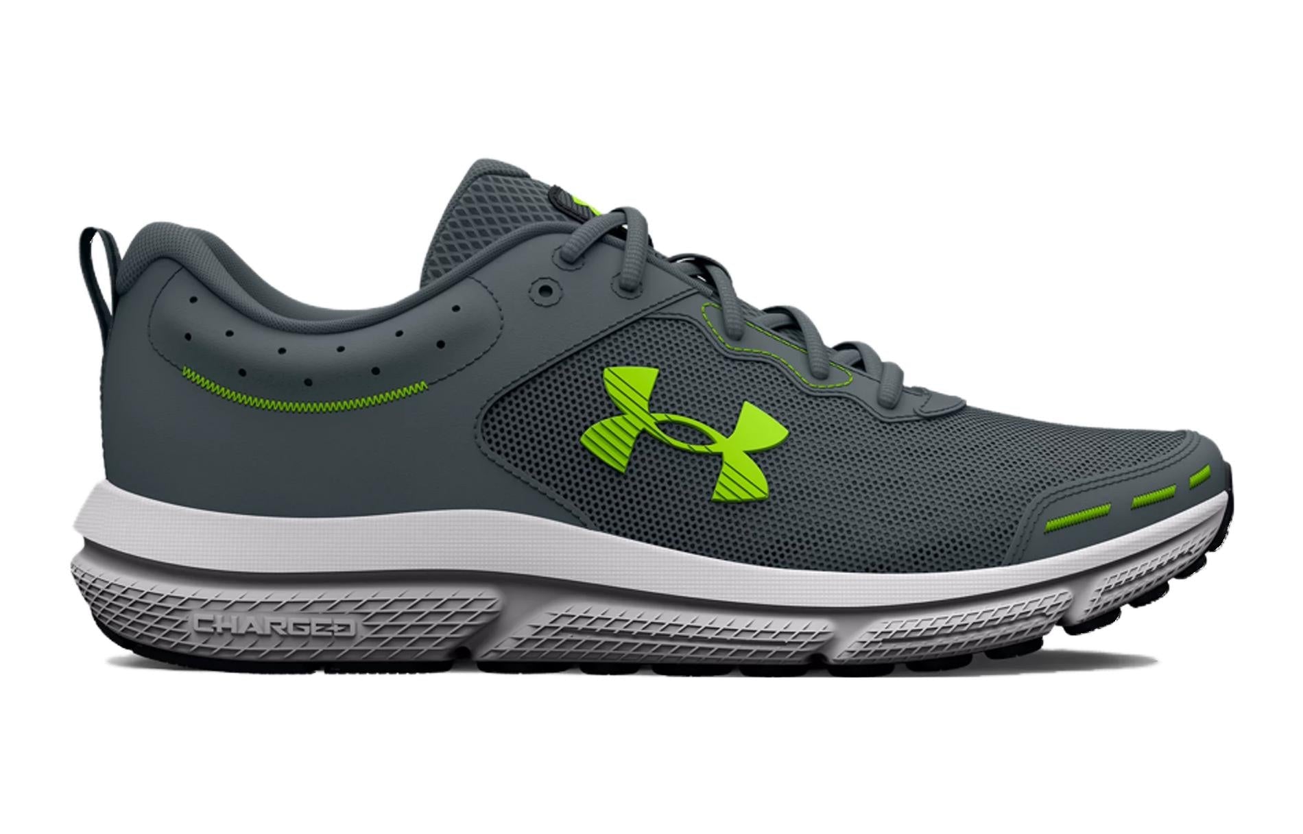 (GS) Under Armour Assert 10 AC 'Gravel Lime Surge' 3026182-102