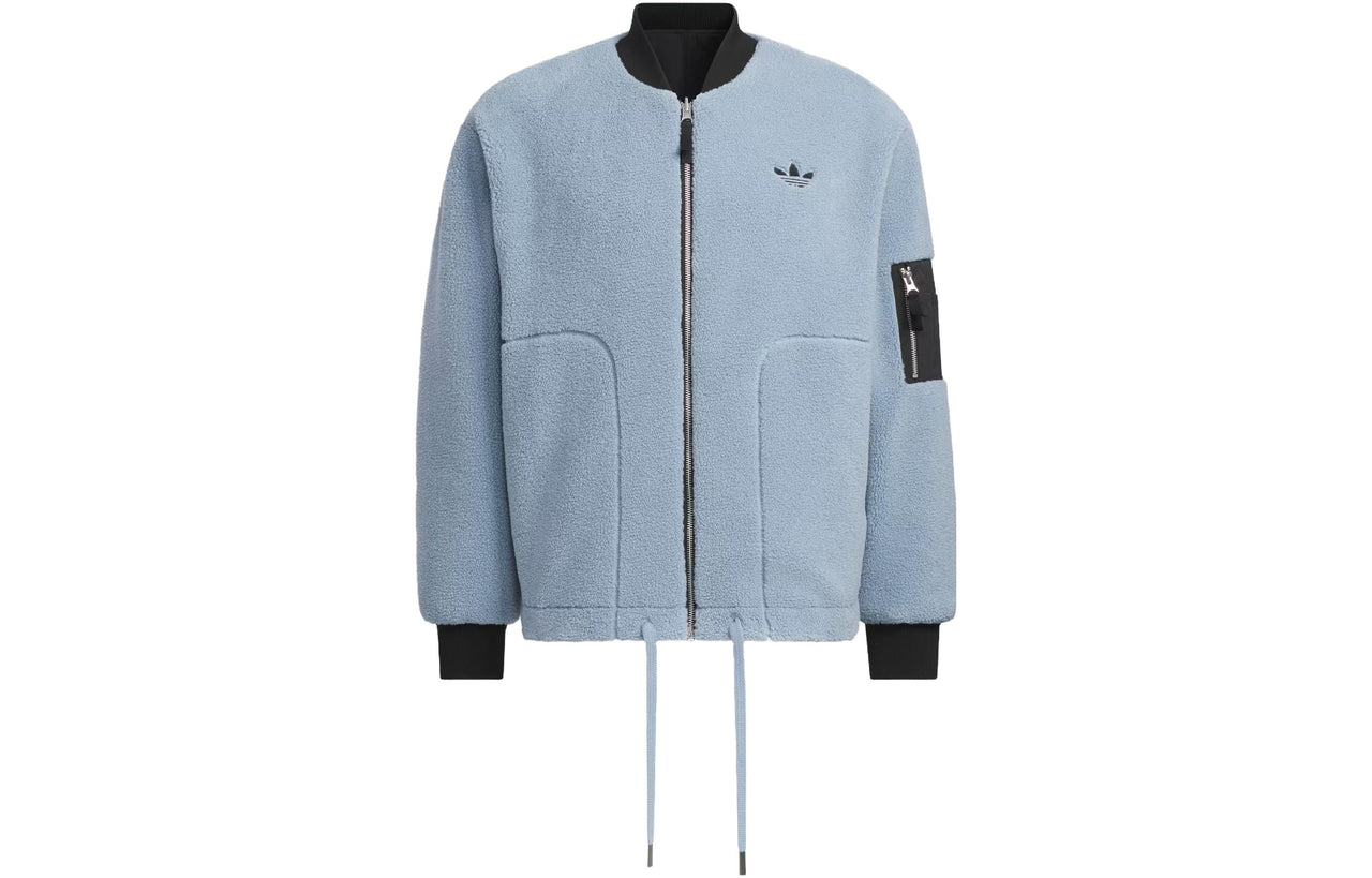 adidas Reverse Sherpa Jackets Asia Sizing 'Black' IN0989