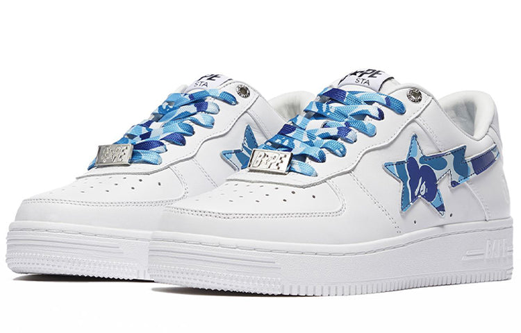A BATHING APE Abc Camo A BATHING APE Sta Low White Blue 1H20-191-045-WHITEBLUE