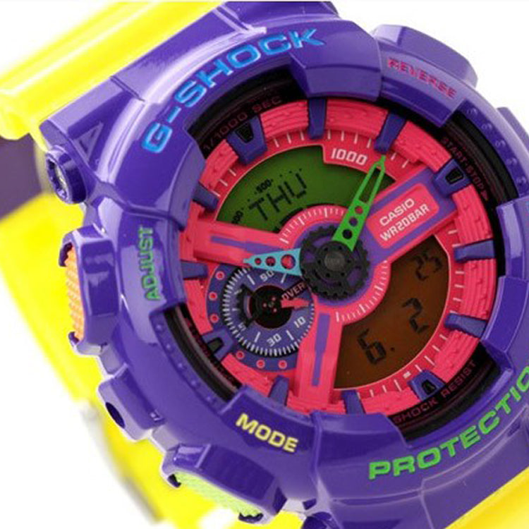 CASIO G-Shock Analog-Digital 'Purple' GA-110HC-6A